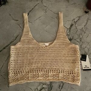 Rip Curl Crocheted Tank Crop Top